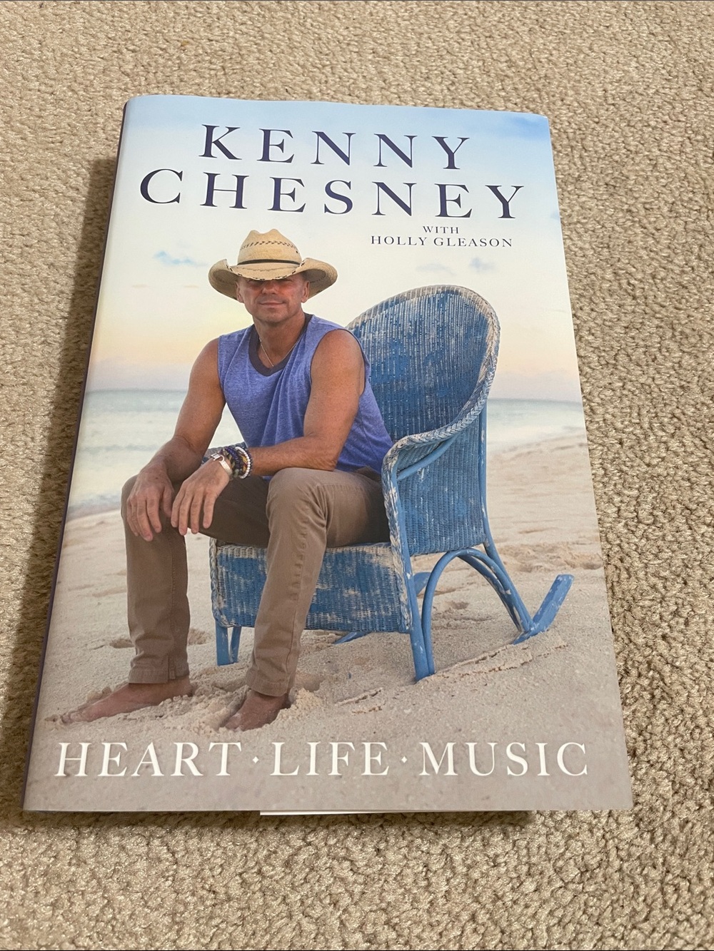 Heart • Life • Music Hardcover Book - Blue
